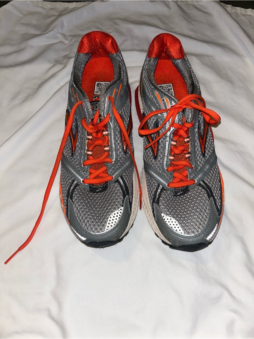 Brooks Gray and Orange Men's Running Shoes